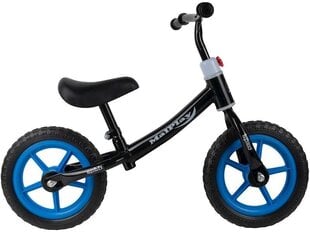 Детский беговел Riff Cross-Country с 12'' EVA колесами Черный / Синий цена и информация | Балансировочные велосипеды | kaup24.ee