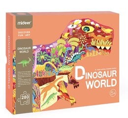 Pusle MiDeer “Dinosauruste maailm”, 280 tk цена и информация | Пазлы | kaup24.ee