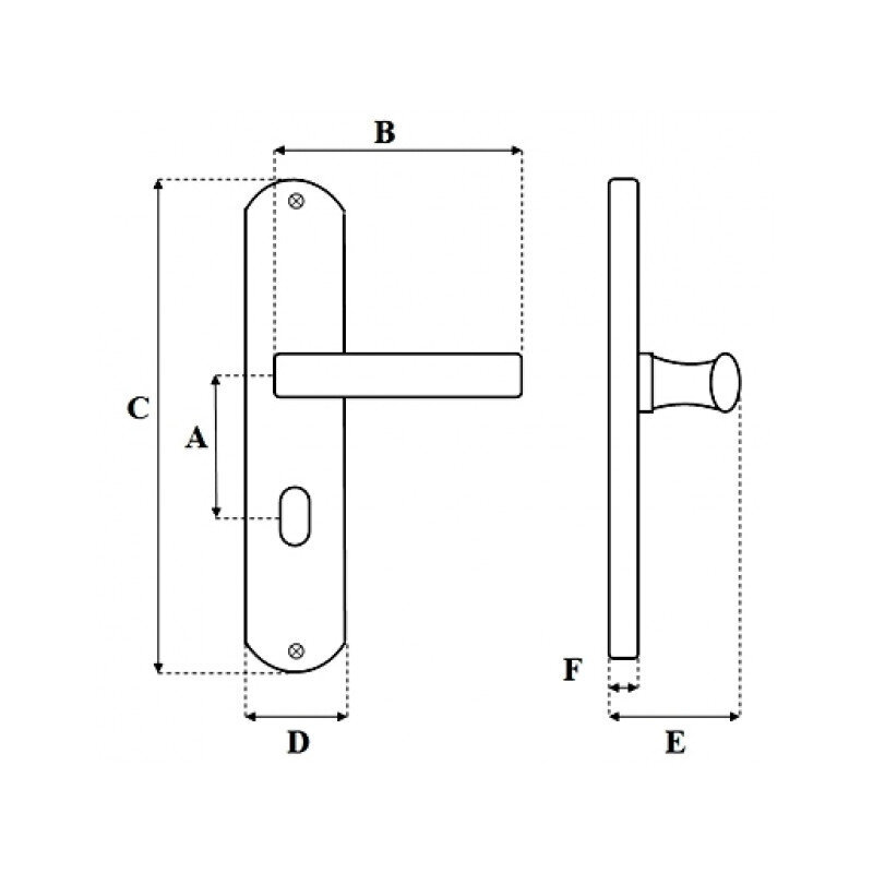 AKV-3 ukselingid (32 mm), pruun, komplekt hind ja info | Ukselingid | kaup24.ee