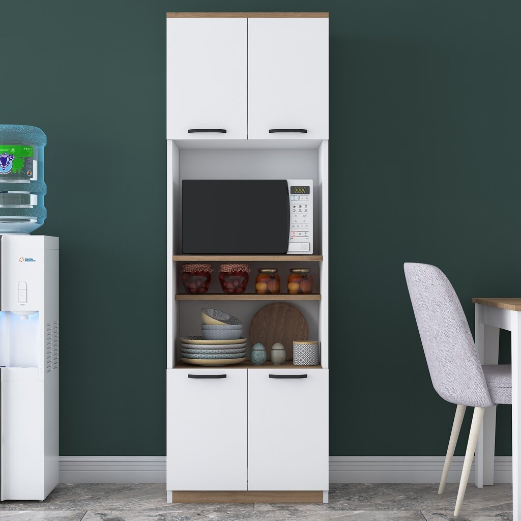 Köögikapp Asir, 60x182x23 cm, valge hind ja info | Köögikapid | kaup24.ee