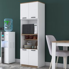 Кухонный шкаф, Asir, 60x182x23 см, белый цена и информация | Кухонные шкафчики | kaup24.ee