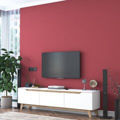 TV alus Asir, 180x49x 35 cm, valge/beež цена и информация | Тумбы под телевизор | kaup24.ee