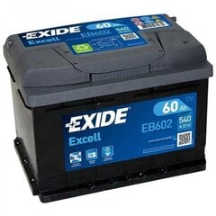 Aku EXIDE EB602 60 Ah 540 A цена и информация | Аккумуляторы | kaup24.ee