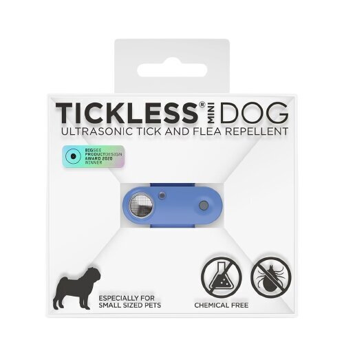 Ultraheli koeraripats puukide ja kirpude vastu Tickless Mini Dog, sinine hind ja info | Toidulisandid ja parasiitide vastased tooted | kaup24.ee