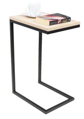 Приставной столик ADRK Furniture Spark, 62x30x40 см, светло-коричневый/черный цвет цена и информация | Журнальные столики | kaup24.ee