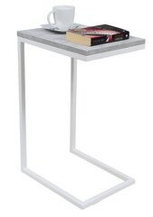 Приставной столик ADRK Furniture Spark, 62x30x40 см, серый/белый цвет цена и информация | Журнальные столики | kaup24.ee