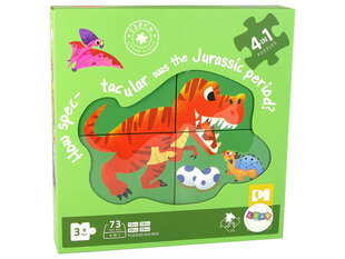 Puzzle 4in1 , dinosaurused цена и информация | Пазлы | kaup24.ee