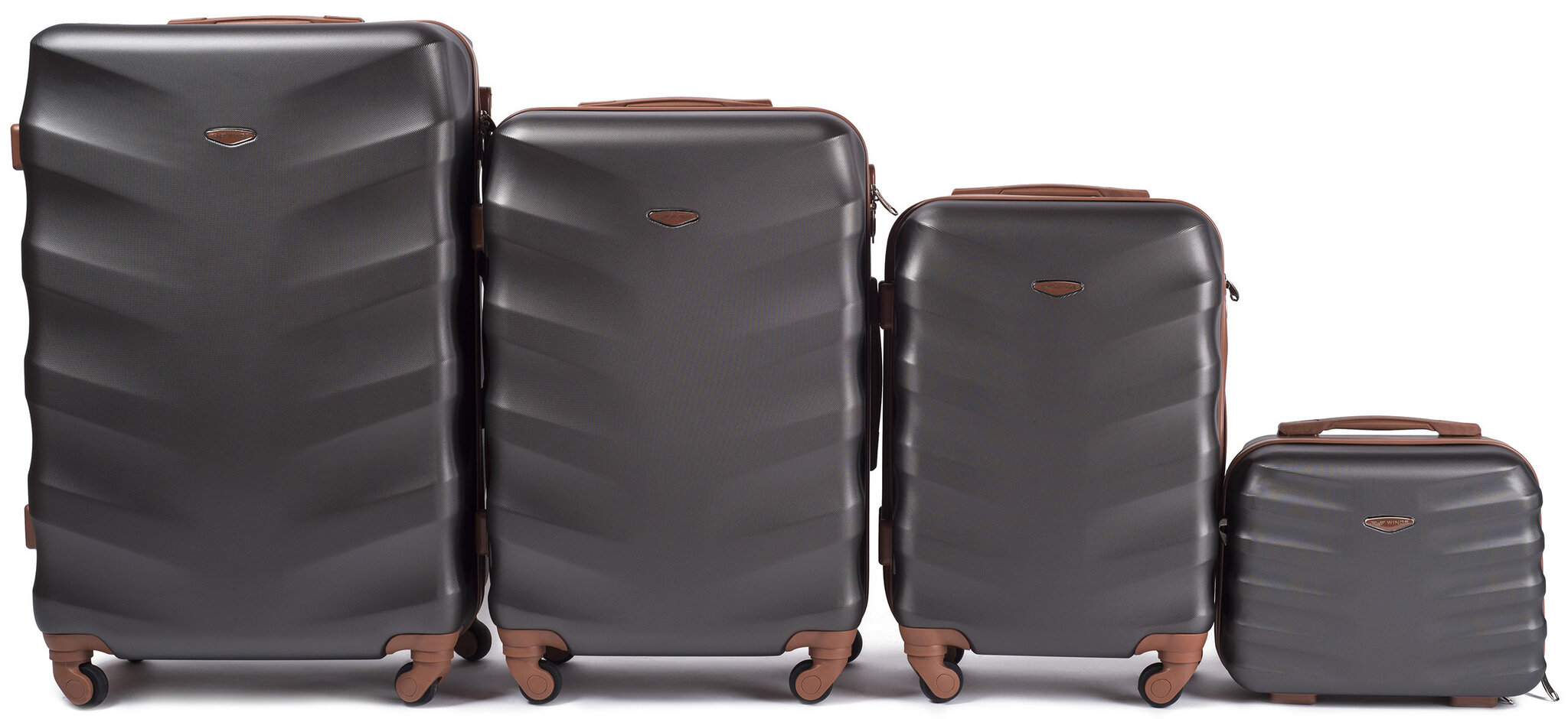 4-osaline kohvrite komplekt Wings 402-4, tumehall hind ja info | Kohvrid, reisikotid | kaup24.ee