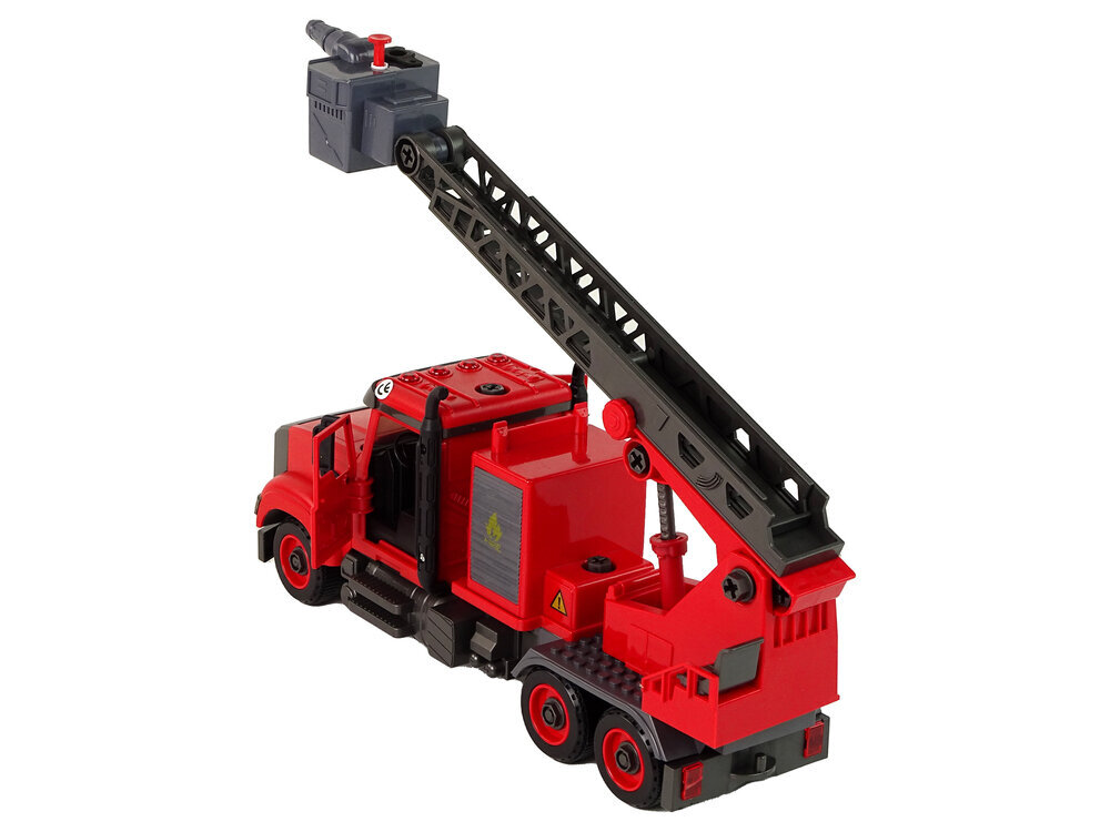 Tuletõrjeauto koos tarvikutega, punane hind ja info | Poiste mänguasjad | kaup24.ee