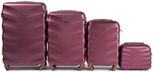 Комплект из 4 чемоданов Wings 402-4, красный цена и информация | Чемоданы, дорожные сумки | kaup24.ee