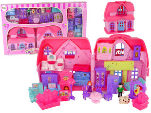 Kokkupandav nukumaja koos tarvikutega, roosa hind ja info | Tüdrukute mänguasjad | kaup24.ee