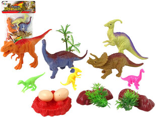 Dinosaurus komplekt koos tarvikutega. 15 tk hind ja info | Poiste mänguasjad | kaup24.ee