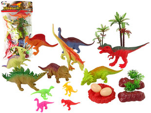 Dinofiguuride komplekt koos tarvikutega, 21 tk hind ja info | Poiste mänguasjad | kaup24.ee