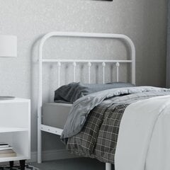 vidaXL metallist voodipeats, valge, 90 cm цена и информация | Кровати | kaup24.ee