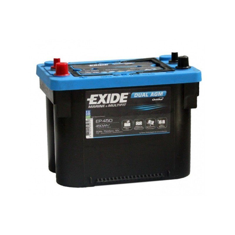 Aku EXIDE EP450 50 Ah 750 A AGM hind ja info | Akud | kaup24.ee