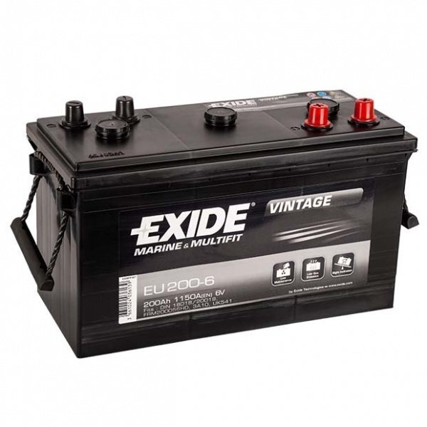 Aku EXIDE EU200-6 200 Ah 1150 A hind ja info | Akud | kaup24.ee