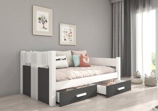 Детская кровать ADRK Furniture Bibi, белый/серый цвет цена и информация | Детские кровати | kaup24.ee