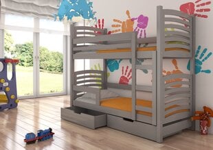Детская кровать ADRK Furniture Osuna, серая цена и информация | Детские кровати | kaup24.ee