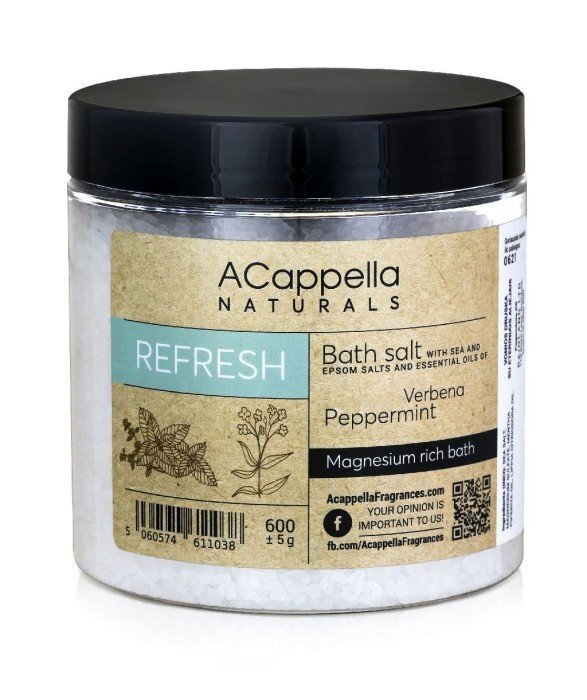 Vannisool Acappella Naturals Refresh, 600 g цена и информация | Dušigeelid, õlid | kaup24.ee