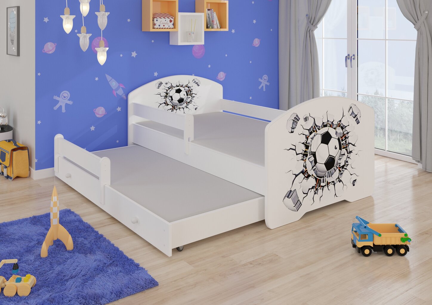 Lastevoodi Adrk Furniture Pepe II, valge hind ja info | Lastevoodid | kaup24.ee