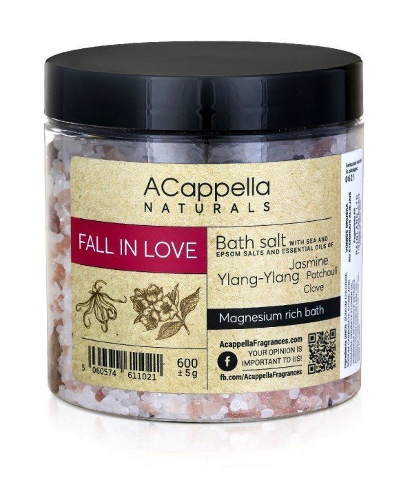 Vannisool Acappella Naturals Fall in Love, 600 g hind ja info | Dušigeelid, õlid | kaup24.ee