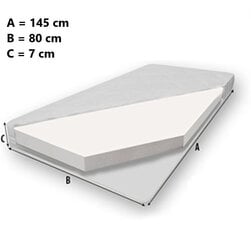 Детская кровать ADRK Furniture Casimo II, белый цвет цена и информация | Детские кровати | kaup24.ee