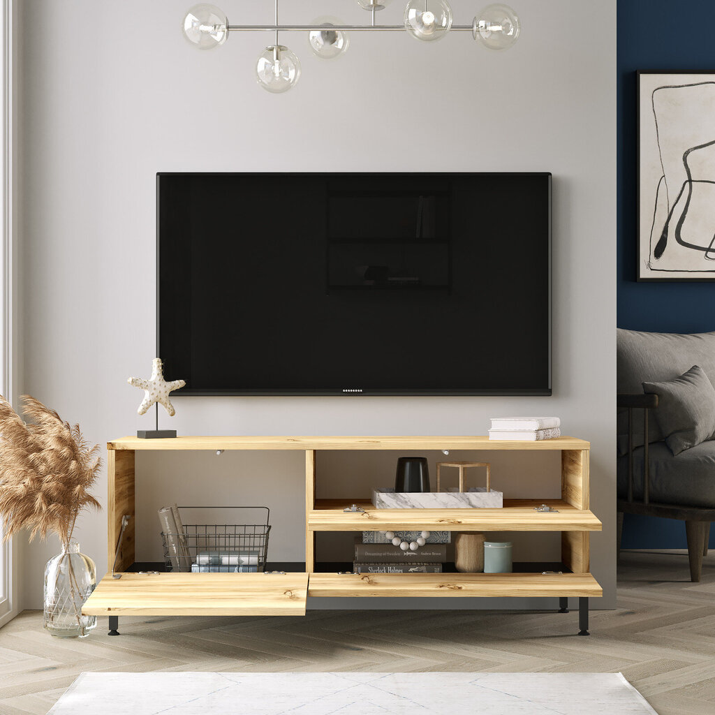 TV alus, Asir, 120 x 47 x 36 cm, must цена и информация | TV alused | kaup24.ee