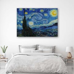 Seinapilt, Tähe öö - V. van Gogh цена и информация | Картины, живопись | kaup24.ee