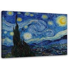 Seinapilt, Tähe öö - V. van Gogh цена и информация | Картины, живопись | kaup24.ee