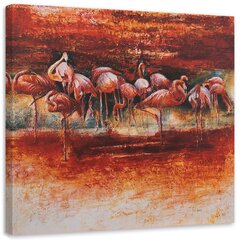 Seinapilt, Roosade flamingode parv hind ja info | Seinapildid | kaup24.ee