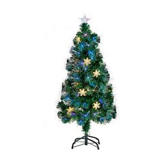 Новогодняя елка со звездой LED Свет Металл Зеленый Пластик (80 x 80 x 180 cm) цена и информация | Искусственные елки | kaup24.ee