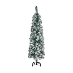 Новогодняя ёлка Металл Белый Зеленый Пластик (Ø 60 x 210 cm) цена и информация | Искусственные елки | kaup24.ee