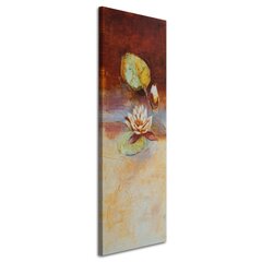 Seinapilt, Käsitsi maalitud vesiroosi lill hind ja info | Seinapildid | kaup24.ee