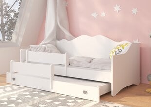 Детская кровать ADRK Furniture Emka II, белый/серый цвет цена и информация | Детские кровати | kaup24.ee