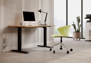 Письменный стол регулируемой высоты ADRK Furniture Mallo, коричневый цена и информация | Компьютерные, письменные столы | kaup24.ee