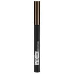 Маркер для бровей Maybelline Tattoo Brow Micro Pen Tint 1.1 мл, 130 Темно - коричневый цена и информация | Карандаши, краска для бровей | kaup24.ee