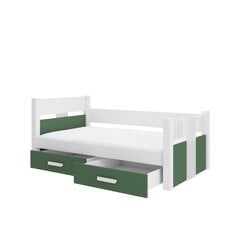 Детская кровать ADRK Furniture Bibi, белый/зеленый цвет цена и информация | Детские кровати | kaup24.ee
