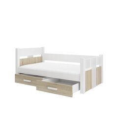 Детская кровать ADRK Furniture Bibi, белый/коричневый цвет цена и информация | Детские кровати | kaup24.ee