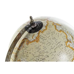 Земной глобус DKD Home Decor Серебристый Бежевый Металл (27 x 25 x 40 cm) цена и информация | Другие оригинальные подарки | kaup24.ee