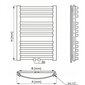 Käterätikuivati ​​Osaka 1580x480, antratsiit цена и информация | Vannitoa radiaatorid ja käterätikuivatid | kaup24.ee