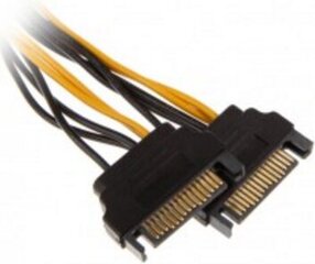 Akasa AKCBPW1315, 15-Pin SATA/6-Pin, 15 cm hind ja info | Akasa Telerid ja tarvikud | kaup24.ee