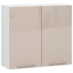 Кухонный шкаф Akord Oliwia W80, белый/коричневый цвет цена и информация | Кухонные шкафчики | kaup24.ee