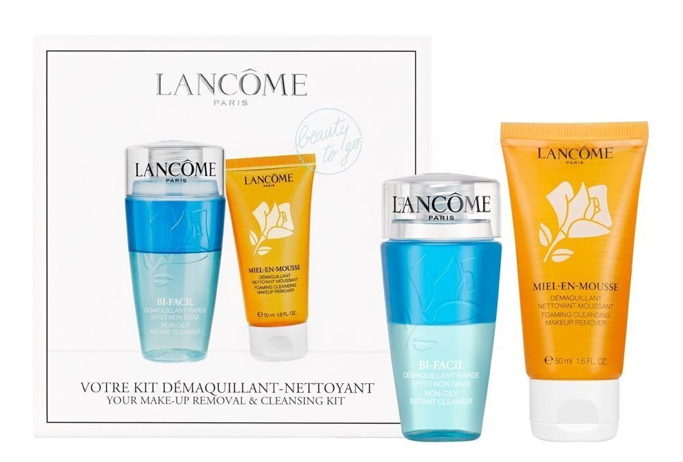 Näohoolduskomplekt Lancôme naistele: silma meigieemaldaja 75 ml + näopuhastusvaht 50 ml hind ja info | Näopuhastusvahendid | kaup24.ee