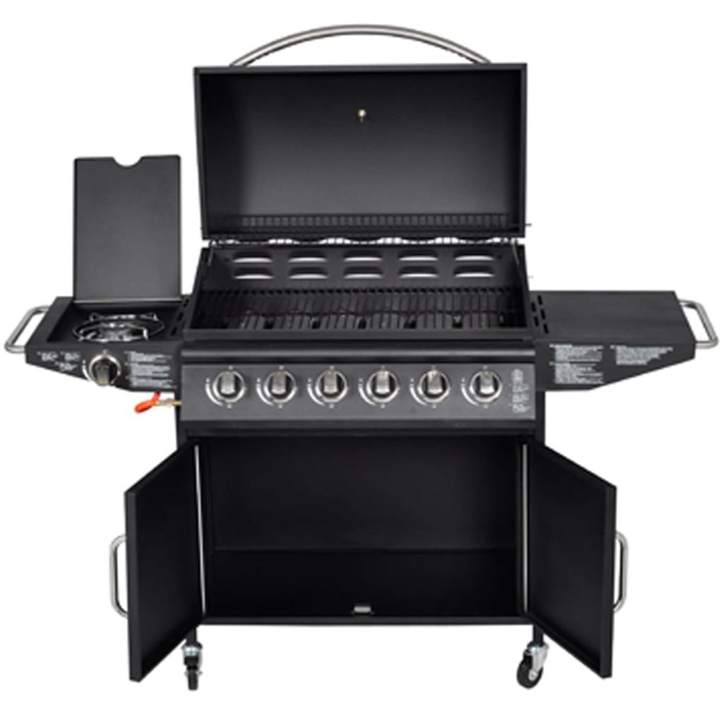 Gaasigrill Texas, 146x53x105,5cm, must hind ja info | Grillid | kaup24.ee