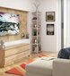 Riiul Akord Loft, 50x32x192 cm, valge/pruun цена и информация | Riiulid | kaup24.ee