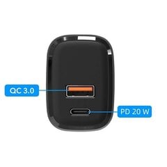QC 3.0 USB C PD 20W seinalaadija, valge hind ja info | Pole täpsustatud Mobiiltelefonid, foto-, videokaamerad | kaup24.ee