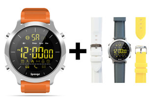 Sponge Surfwatch Orange + 3 Straps hind ja info | Nutikellad (smartwatch) | kaup24.ee