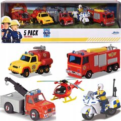 Fireman Sam 5 kiirabi komplekt цена и информация | Игрушки для мальчиков | kaup24.ee