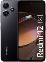 Xiaomi Redmi 12 5G 4/128GB Midnight Black цена и информация | Мобильные телефоны | kaup24.ee