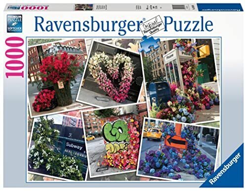 Pusle lilled Ravensburger, 1000 tk цена и информация | Pusled | kaup24.ee